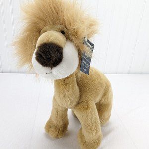 Passport Plush Bendy's Lion Stuffed Animal 14" Bendible Bodies Long Neck Tags